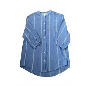 Joe Fresh Blue and White Striped Top Size XS